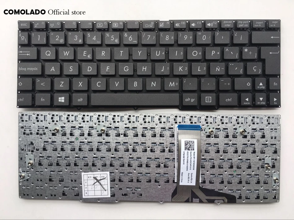 SP Spanish Keyboard for ASUS VivoTab TF600 TF600T TF600TG TF502 black without frame keyboard SP Layouy