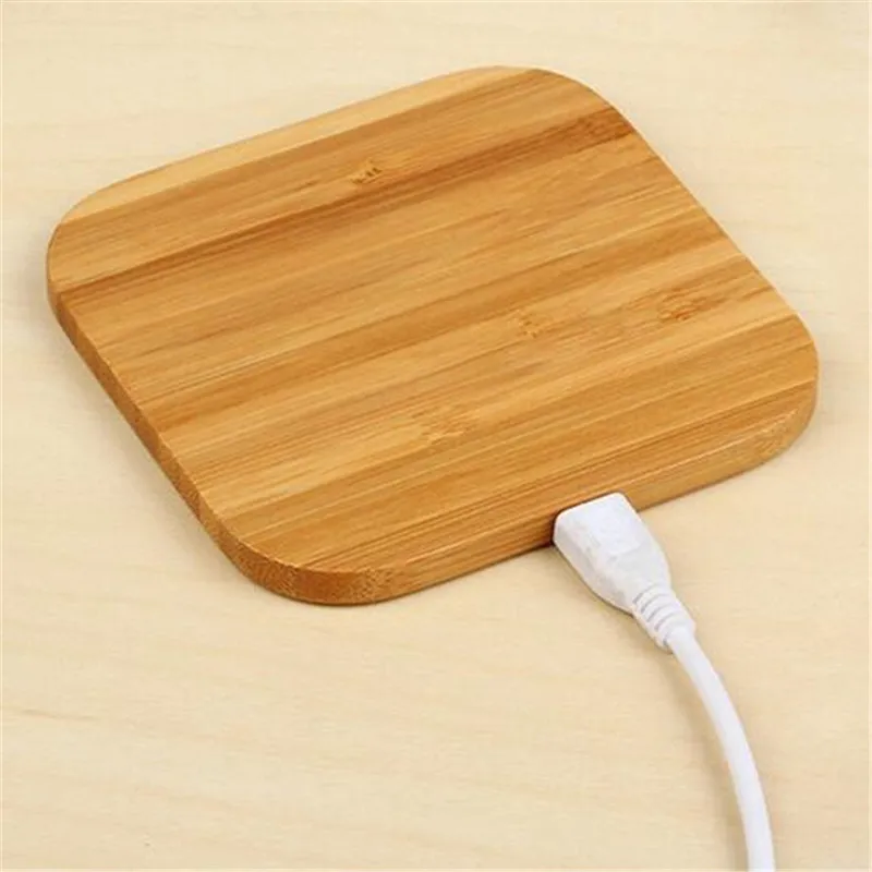 Беспроводное универсальное быстрое зарядное устройство бамбуковое деревянное Qi стандартное беспроводное зарядное устройство для iPhone X Беспроводная зарядка 12,2
