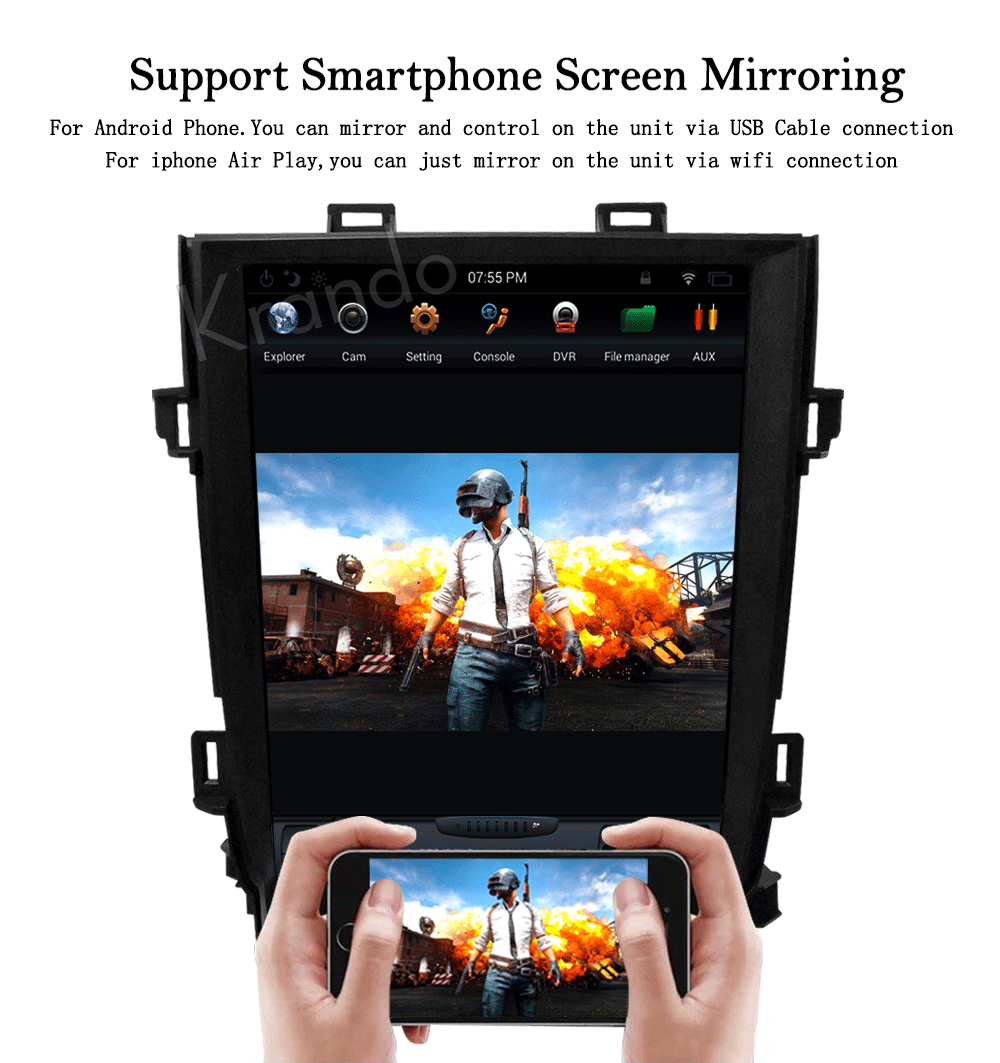 Excellent Krando Android 8.1 10.4" Tesla Vertical car multimedia player GPS for Toyota Alphard 2007-2013 radio audio navigation system BT 7 Excellent Krando Android 8.1 10.4" Tesla Vertical car multimedia player GPS for Toyota Alphard 2007-2013 radio audio navigation system BT 7