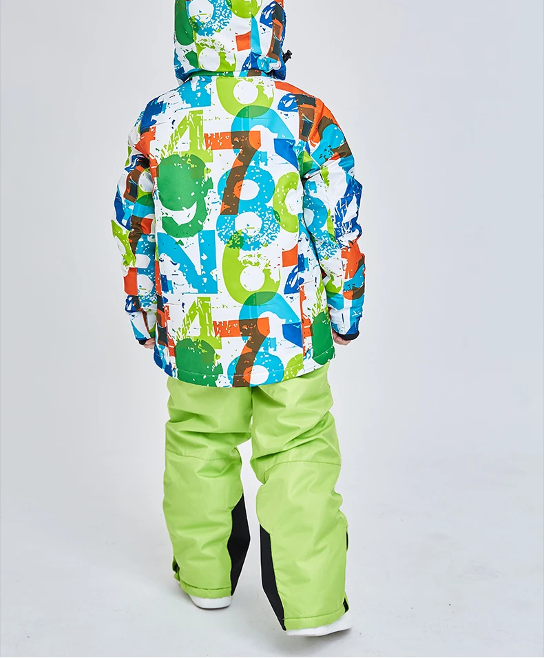 SHAFEEK/детский лыжный костюм; детский брендовый ветрозащитный водонепроницаемый теплый зимний лыжный костюм для мальчиков; детская куртка для катания на лыжах и сноуборде