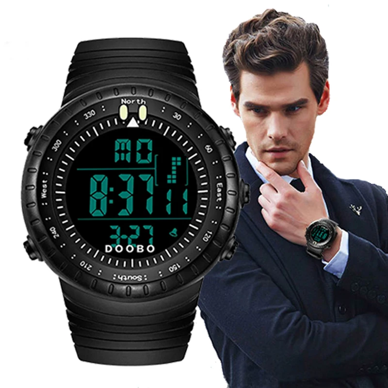 DOOBO Fashion Watch Men Waterproof LED Sports Digital Military Watches