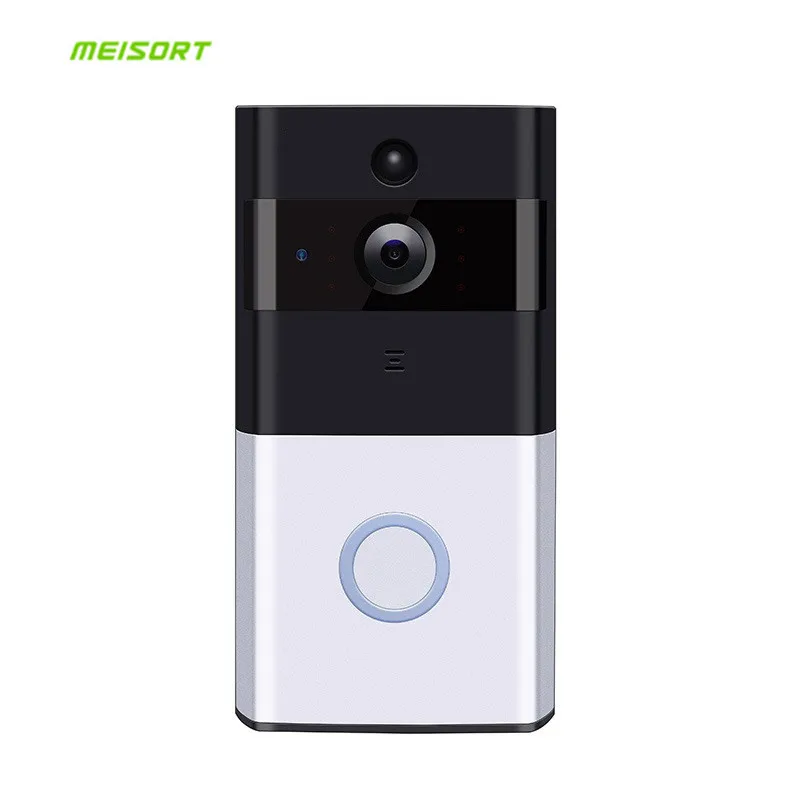 

New Meisort ML10 WiFi Video Doorbell Camera 1280*720P Wireless IP Camera 166Degree Night Vision PIR 2*18650 Battery Long Standby