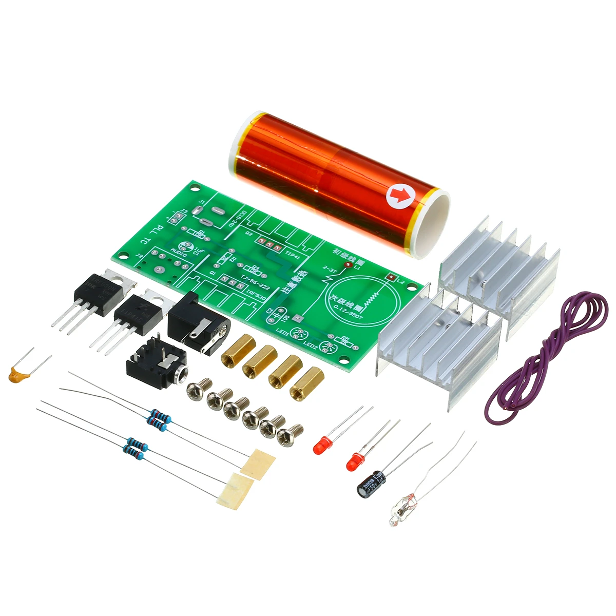 Magic Prop Wissenschafts und Bildungswerkzeuge,Hochtöner-Plasma-Lautsprecher,drahtloses Übertragungsexperiment-Desktop-Spielzeug AMYZ DIY Mini Tesla Coil Kit Magic Prop Wissenschafts und Bildungswerkzeuge,Hochtöner-Plasma-Lautsprecher,drahtloses Übertragungsexperiment-Desktop-Spielzeug AMYZ DIY Mini Tesla Coil Kit