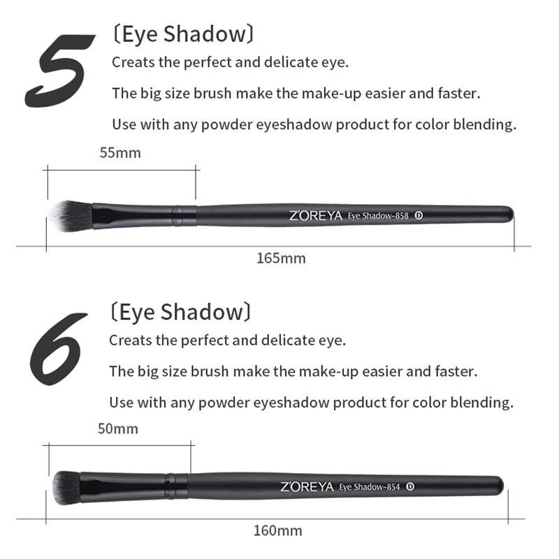 7 Pcs Makeup Brushes Set With Bag Travel Foundation Powder Concealer Brush Cosmetics Tools JIU55