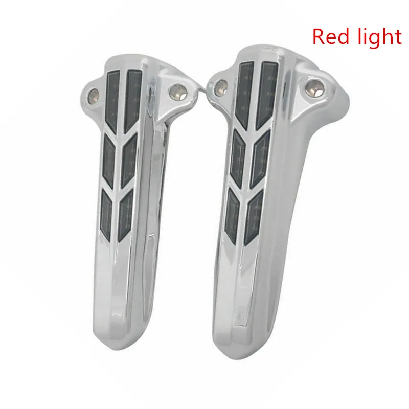 

Мотоцикл светодиодный светильник Передняя Нижняя вилка ноги Чехлы для Harley Electra Glide FLHR 2014-2017