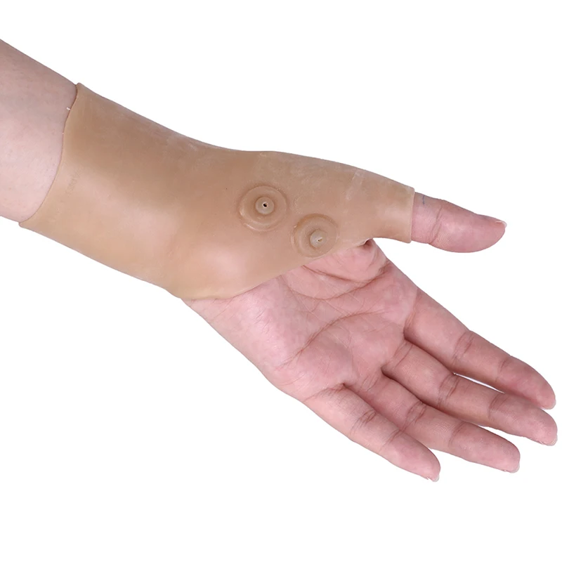 1Pc Silicone Gel Therapy Wrist Hand Thumb Support Gloves