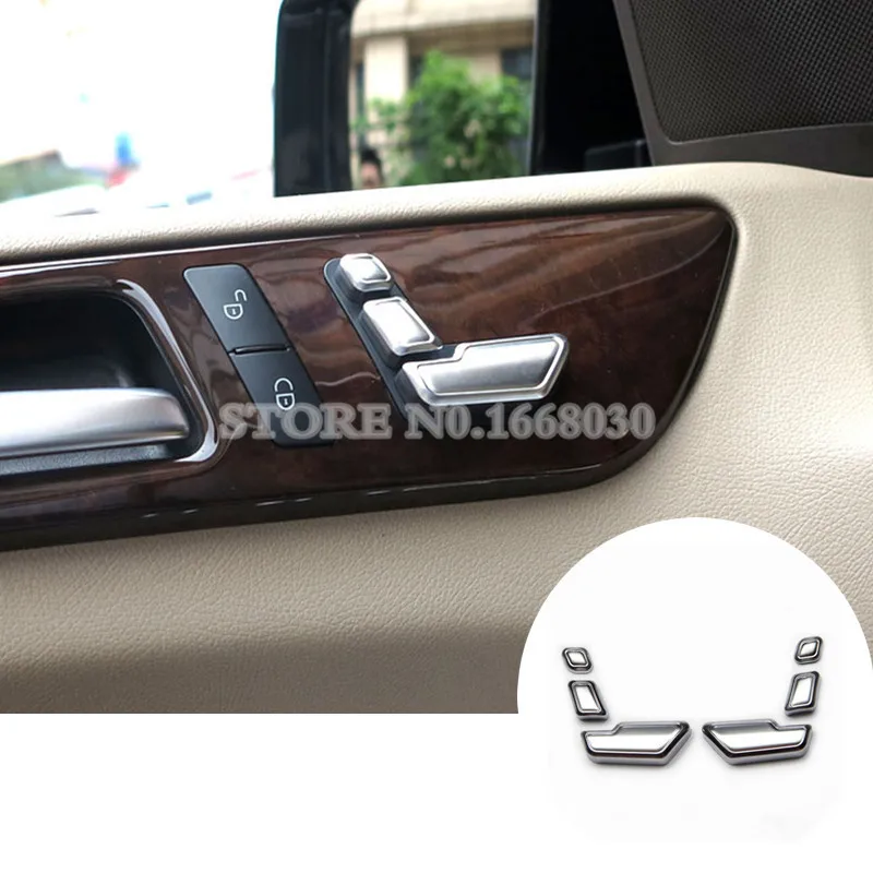 

Inner Door Seat Adjust Button Trim Cover 6pcs For Benz ML W166 2012-2015 GL X166 2013-2015