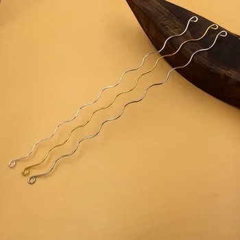 

Wired Twisted Hairband Tiaras Headpiece Choker Necklace Collar Necklaces Connectors 2 Loops Metal DIY Findings Hair Jewelry