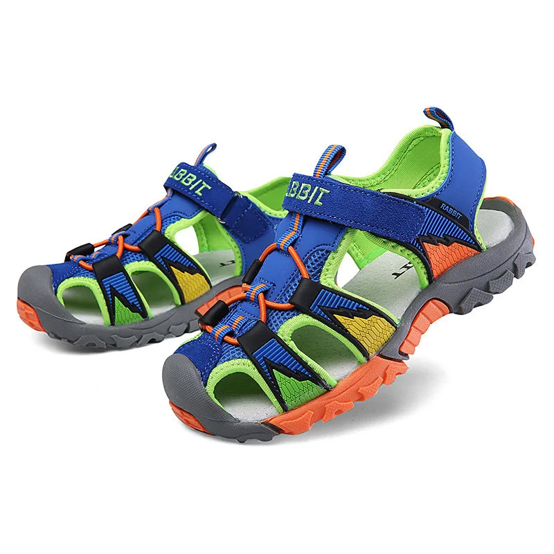 

Kids Flat Soft Beach Outdoor Sandals Cut Out Lightweight Outdoor Child Shoes Classic Closed Toe Breathable Kids Sandals AA60100