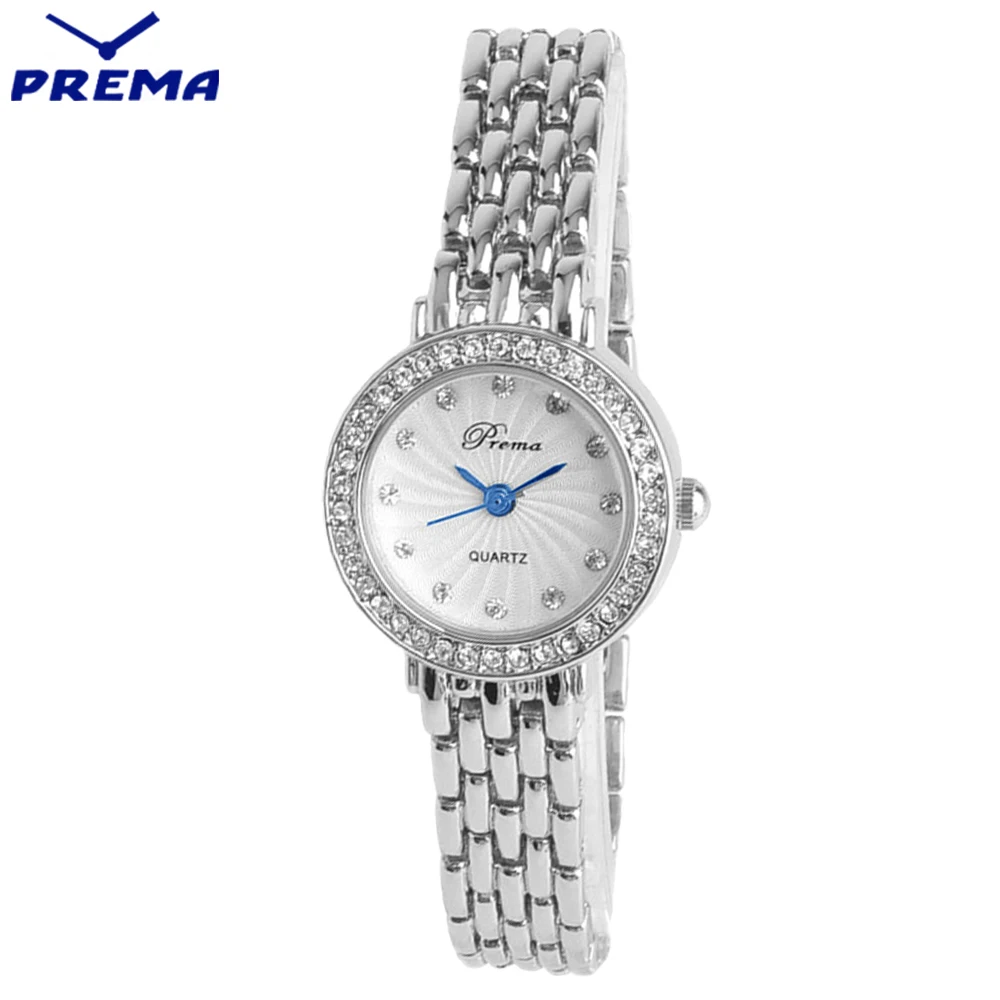 Ladies Fashion Quartz Watch Women PREMA Stainless Steel Montre Femme