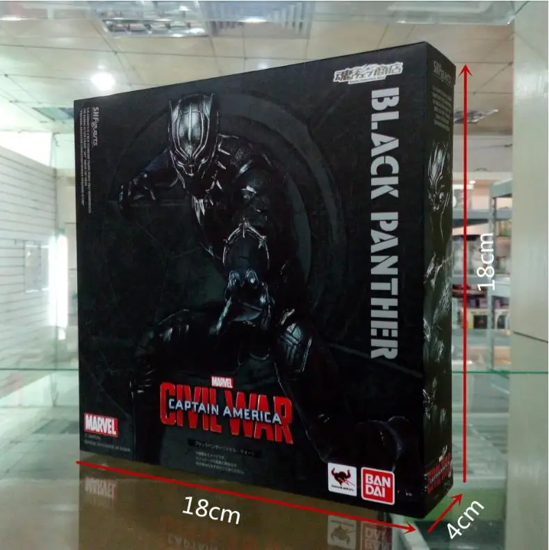 SHFiguarts Капитан Америка гражданская война Черная пантера ПВХ фигурку