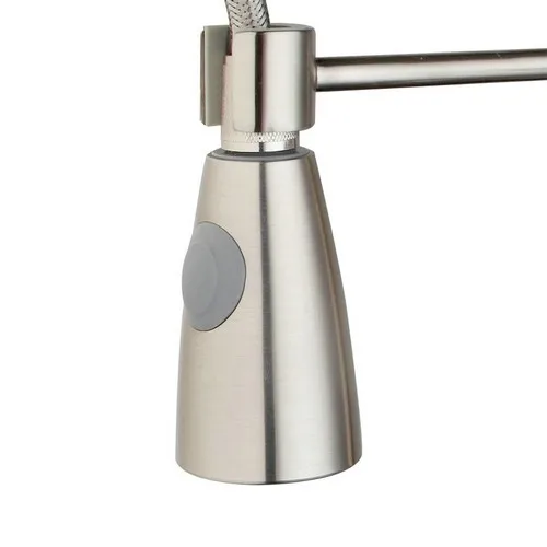 YANKSMART Deck Mount Pull Up вниз с одной ручкой отверстие кухонный смеситель торнейра da cozinha смеситель кран никель Матовый ванная комната кран