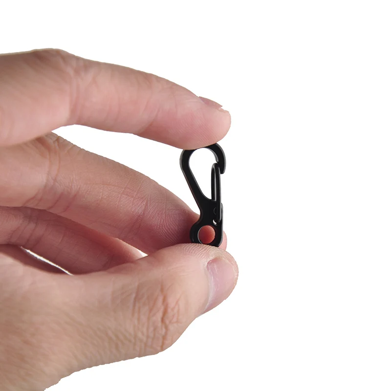 

10PCS/lot Mini Spring Backpack Clasps Climbing Carabiners fishing tools Bottle Hooks Portable for Tactical Survival Gear fishing
