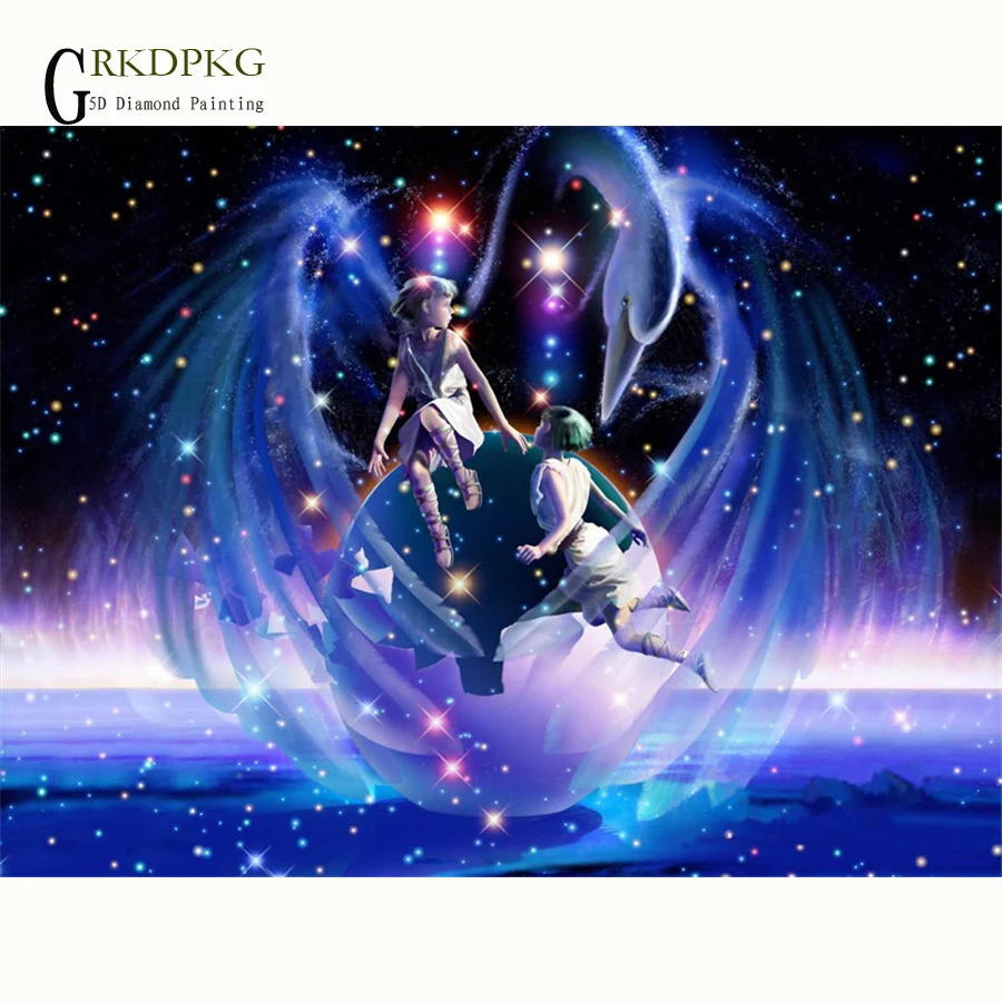 

GRKDPKJ 5d diamond painting full drill square diamond embroidery Cross stitch pictures of rhinestones 12 constellations Gemini