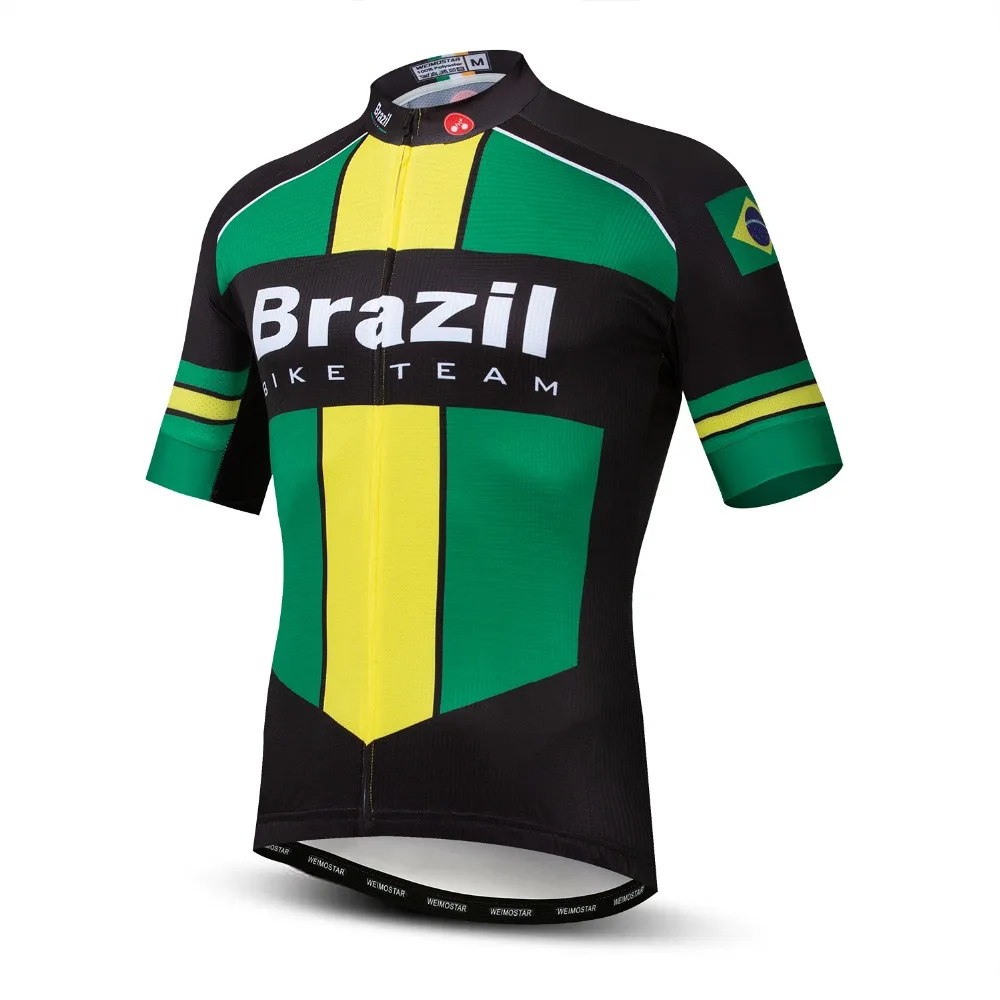 Men/'s Novelty Cycling Jersey Tops Green Yellow Red Bike Jersey Shirt Reflective