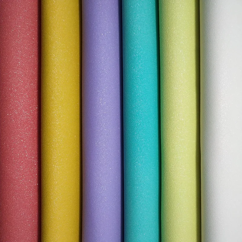 

1PCS A4 SIZE 21X29cm Alisa Glitter Vinyl For Bows, Suede Glitter Leather Fabric for Bow DIY J47A