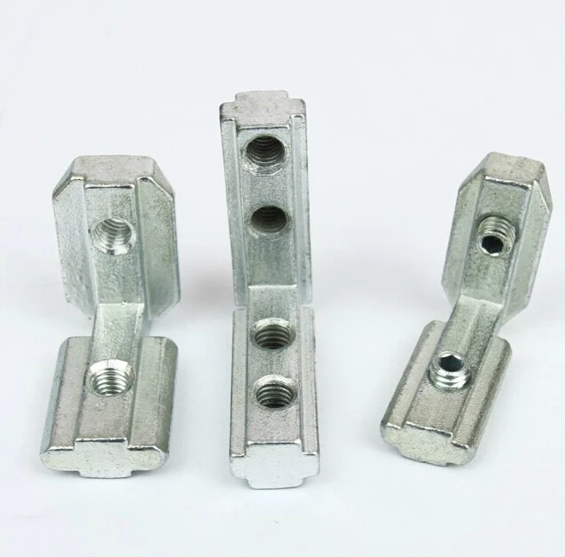 NUTW-01130 Interior Joint Angle Bracket for Aluminum Profile Extrusion 20x20 Slot 6mm with Screw Connect Parts NUTW-01130 Interior Joint Angle Bracket for Aluminum Profile Extrusion 20x20 Slot 6mm with Screw Connect Parts