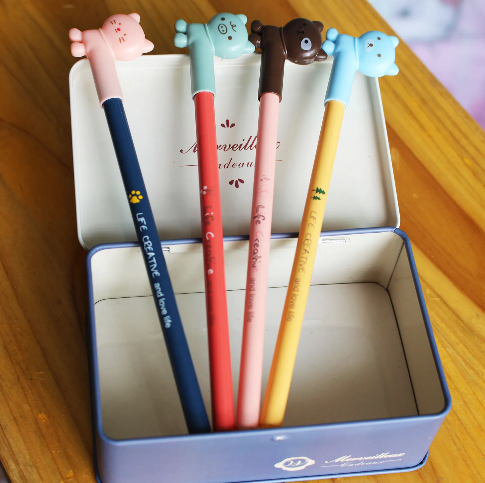 

12 PCS Chenguang stationery small animal needle full 0.35mm black unisex pen gel pen