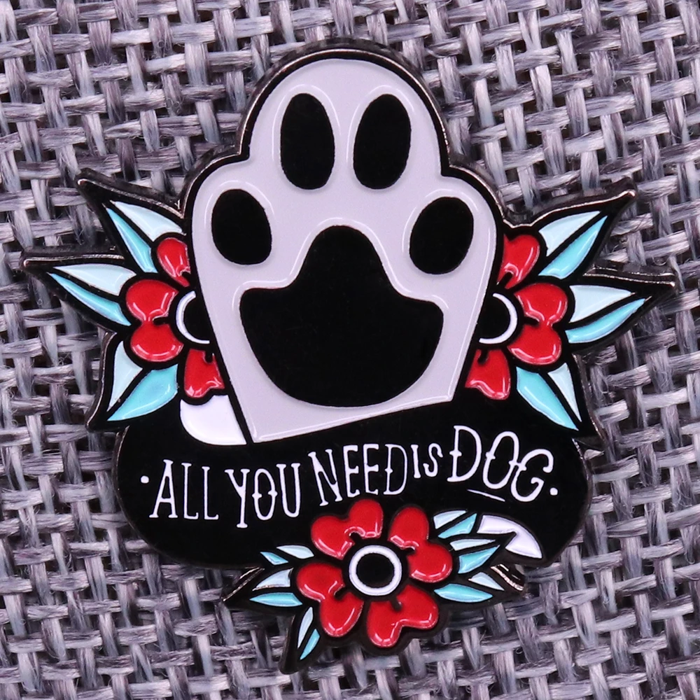 犬足ピン下開花花 ピンバッジ Aliexpress