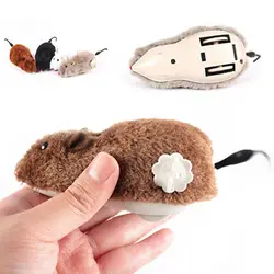Забавная креативная заводная пружинная плюшевая мышь игрушка кошка собака игровая игрушка для кошек собаки товары для животных