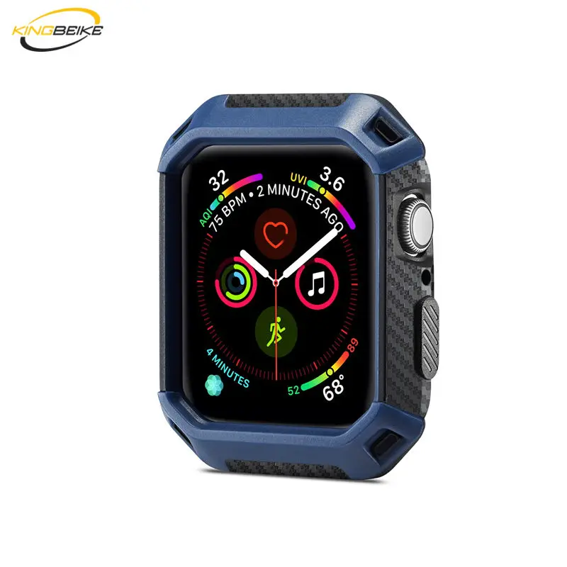 

KINGBEIKE High Quality Watch Case For iWatch 40mm 44mm Protection Cover Frame For Apple Watch Series 4 TPU+PC Watchcase