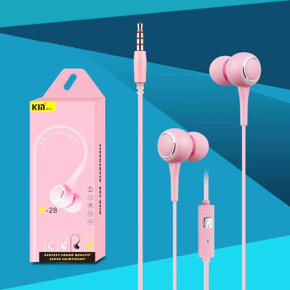 Earphone with Microphone 3.5mm Wired In-Ear Stereo Bass Sport Music 1.2m Earphones Headset  for ipod xiaomi Meizu mobile Iphone MP3 MP4 MP5 Gifts (6)