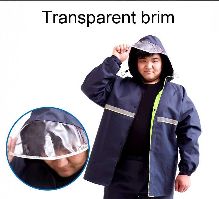 Супер размер увеличение плащ куртка мужская для дождя костюм для верховой езды Взрослый дождевик большой размер дождевик один двойной слой водонепроницаемый