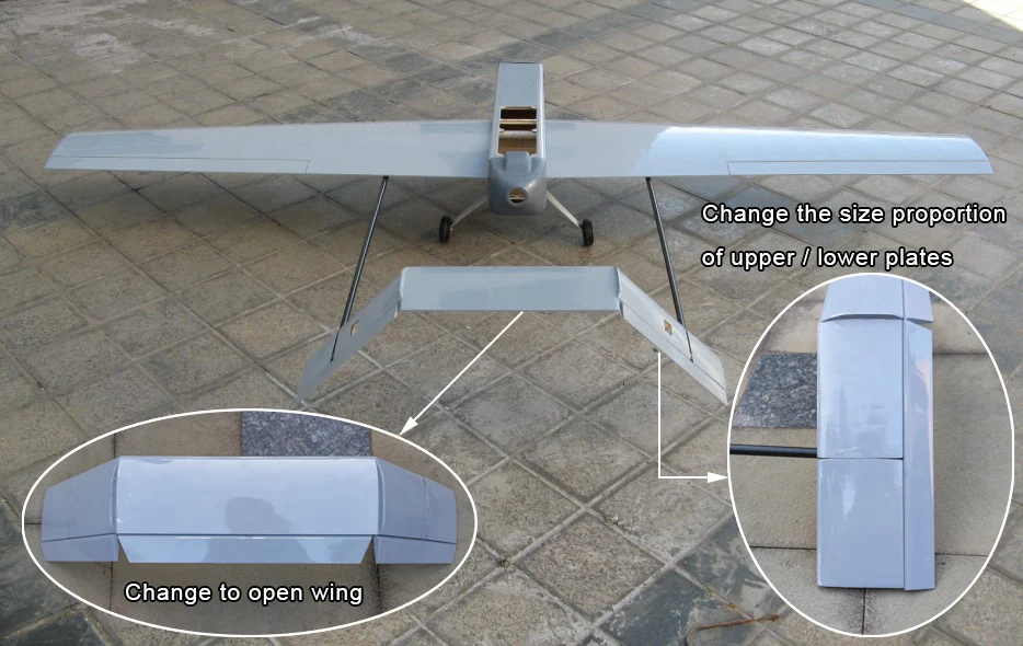 Пульт дистанционного управления с электрическим питанием скидка Hugin II UAV 2,6 м платформа FPV Самолет ARF комбо модель самолета радио RC модель комплект планер