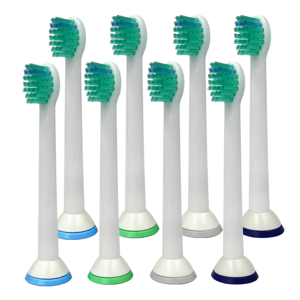 8 шт. звуковые Съемные насадки для зубной щетки для Philips Sonicare ProResults HX6024 подходит для серии Diamond dclean Flexcare HealthyWhithe