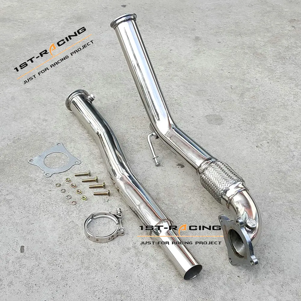 Для VW 06 10 Golf GTI Jetta MKV MK5 2 0 T FSI Turbo 3 &quotиз нержавеющей стали downpipe NEW|2.0t fsi|vw gti turbojetta turbo |