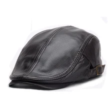 Svadilfari, новинка,, высокое качество, натуральная кожа, береты для мужчин, женщин, осень, зима, Мужской козырек, плоская шляпа, берет, модная кепка
