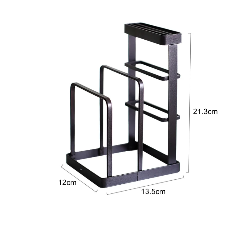Meltset металлический блок ножей держатель разделочной доски инструменты органайзер для хранения на кухне стойка для посуды кастрюля крышка крышки стойки