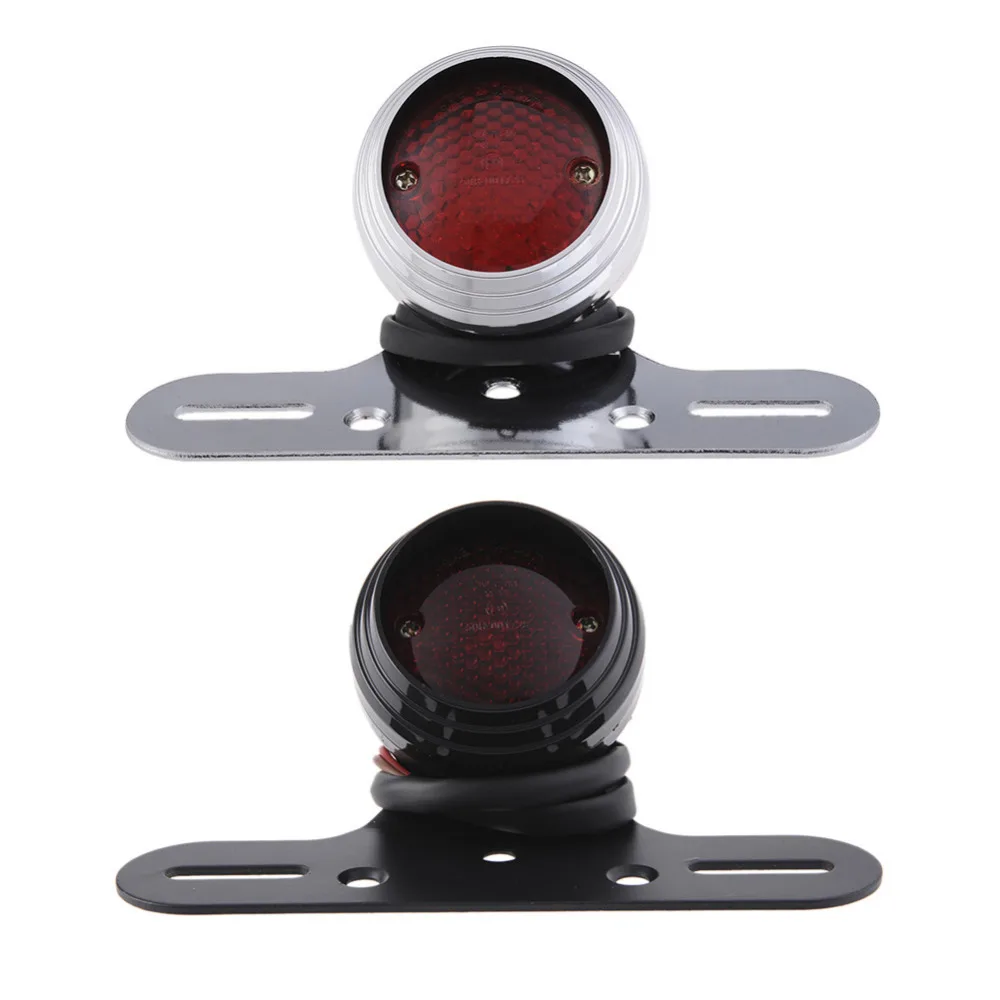 

Motorcycle Tail Brake Light LED License Plate For Harley Choppers Blackline Softail Motorbike Rear Lamp Acessorios para moto