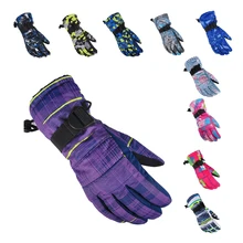 Водонепроницаемый унисекс лыжная сноуборд детей женщин, мужчин chidlren дети зимой Зимние для сноуборда лыжников-20-30 перчатки катания водонепроницаемые зима детские S M L XL на лыжах