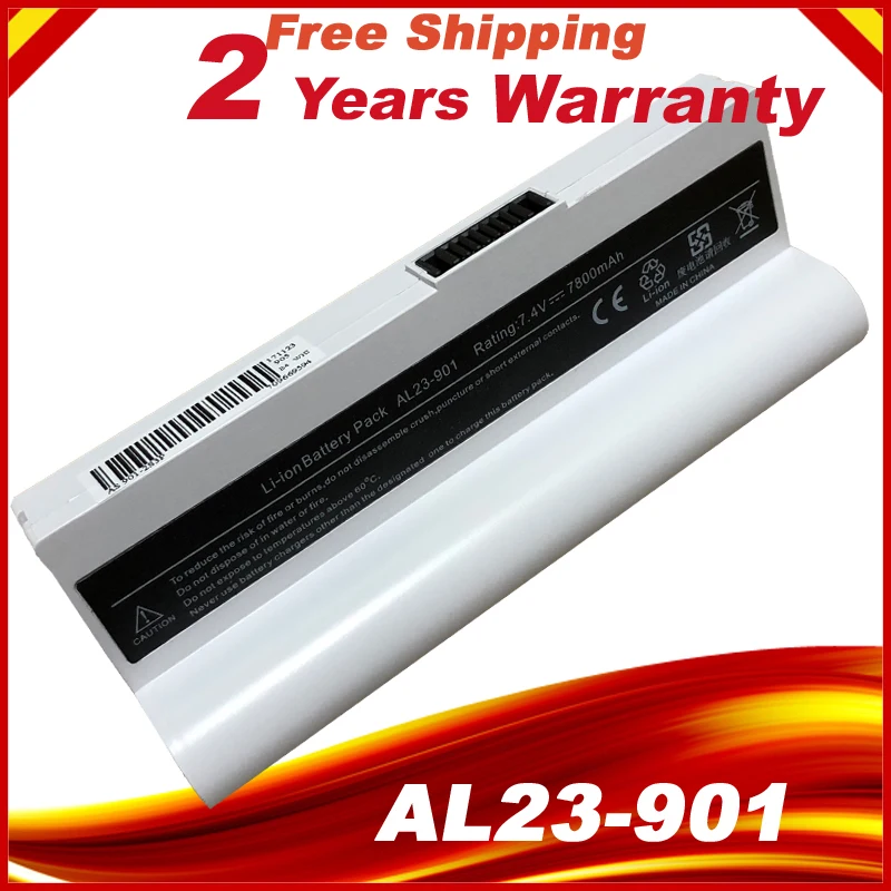Laptop battery for Asus Eee PC 901 901HD 1000 1000H 1000HA AL22 901 AL23 901 AP23 901, Whitein