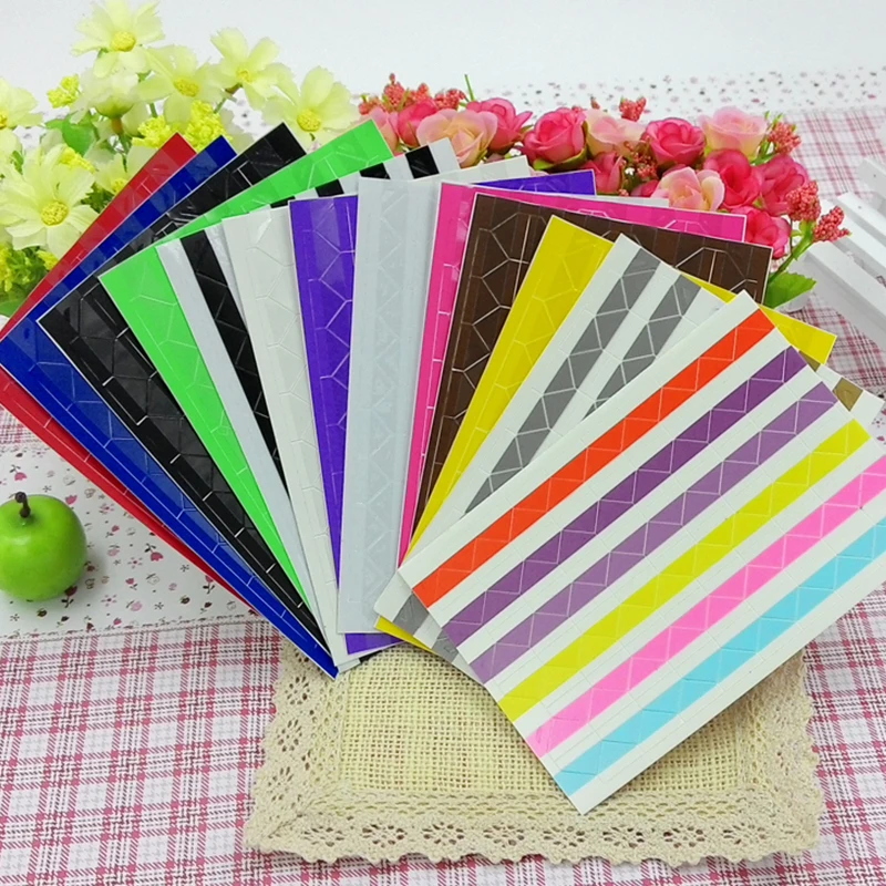 

1020pcs/10 sheets hand-made material album tool accessories retro PVC photo corner a variety of color C1183 b