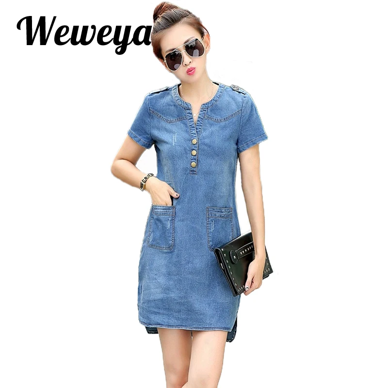 jean midi dress