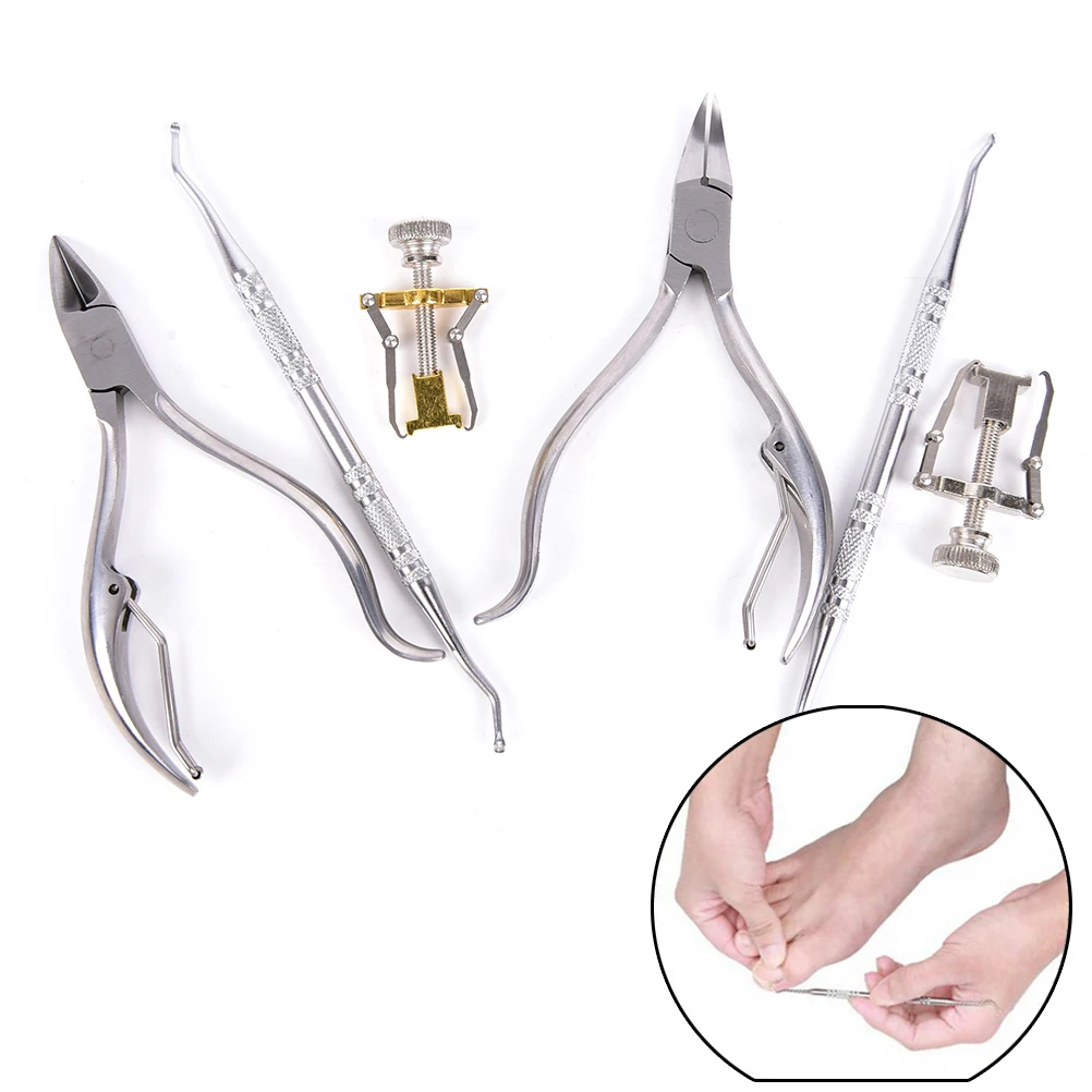 3Pcs/Set Ingrown Toe Nail Fixer Pedicure Stainless Steel Recover Embed