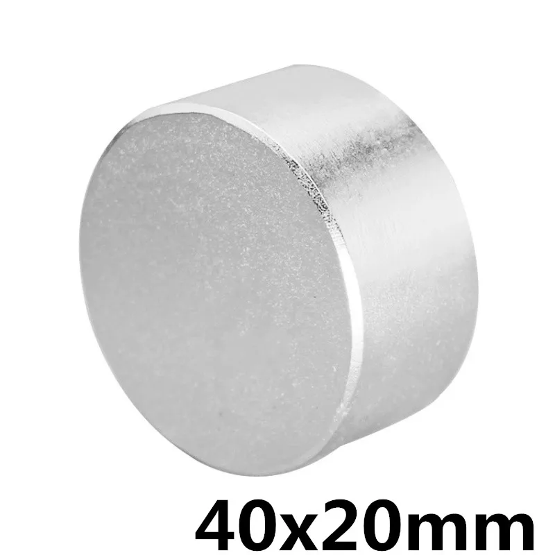 

1PC hot magnet 40x20 mm N35 Round strong magnets powerful Neodymium magnet 40x20mm Magnetic metal 40*20mm