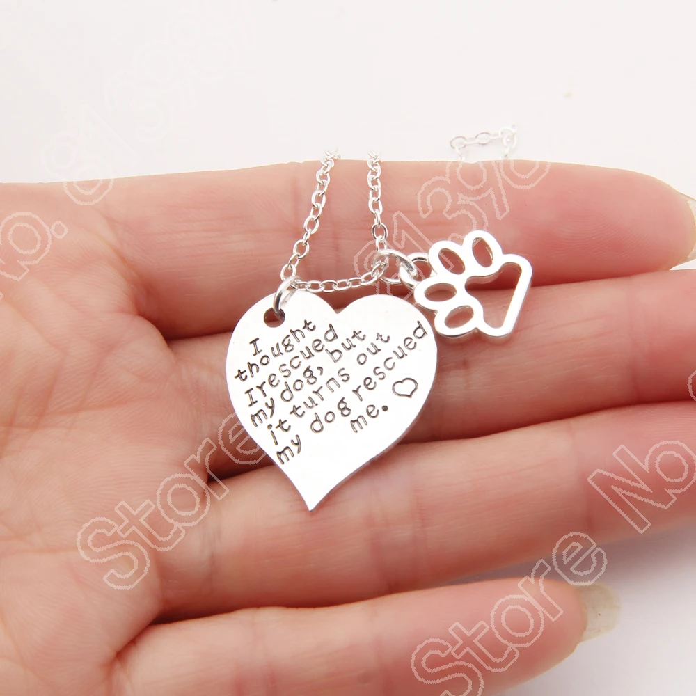 Image 1pcs 1143 dog necklace memorial tag pet love gift necklace  pendants women girl lover charms pendant animal themed collier