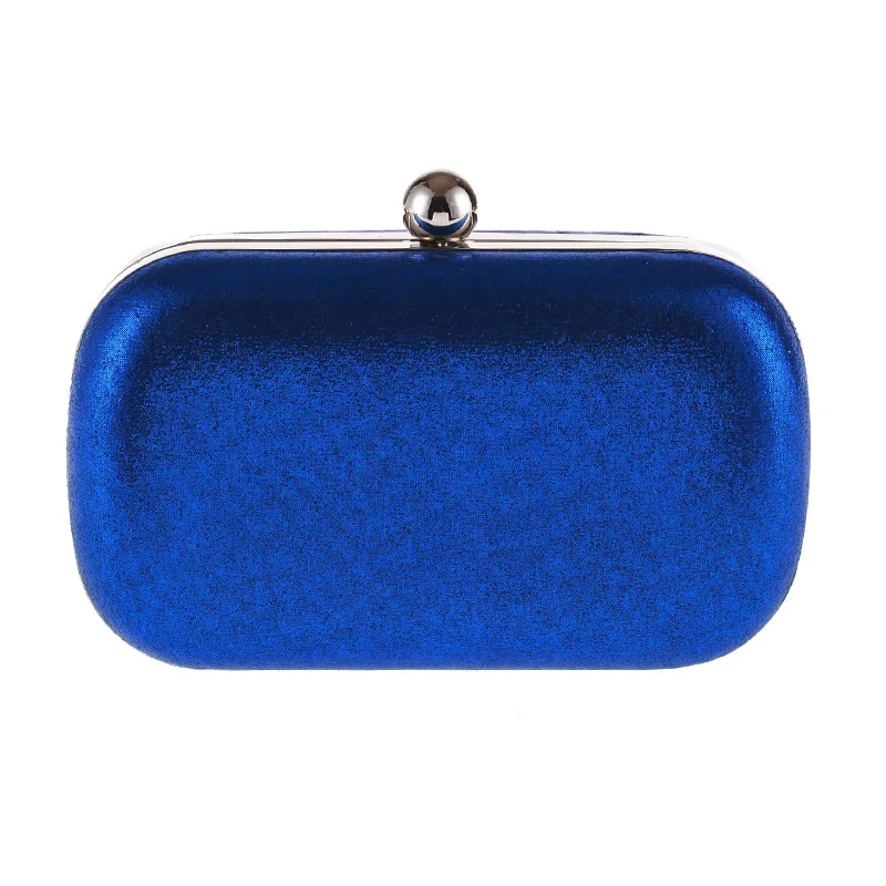 

Women Evening Clutch Bags PU Leather Shoulder Handbags Purse Messenger Chain Bags Small Blue Luxury Handbag 2019 New Fashion