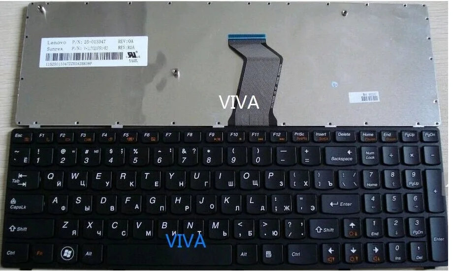

New Russia Ru Keyboard for Lenovo B570 B580 B590 Z565 V570 V570C V575 V580 Z570 Z575 black frame laptop keyboard