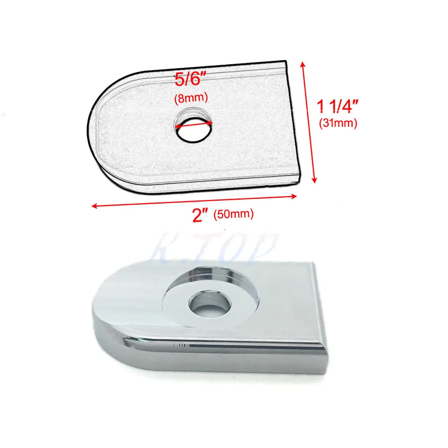 10X Chrome Motorcycle Seat Bolt Tab Screw Mount Knob Cover Kit For Harley Sportster Dyna Touring