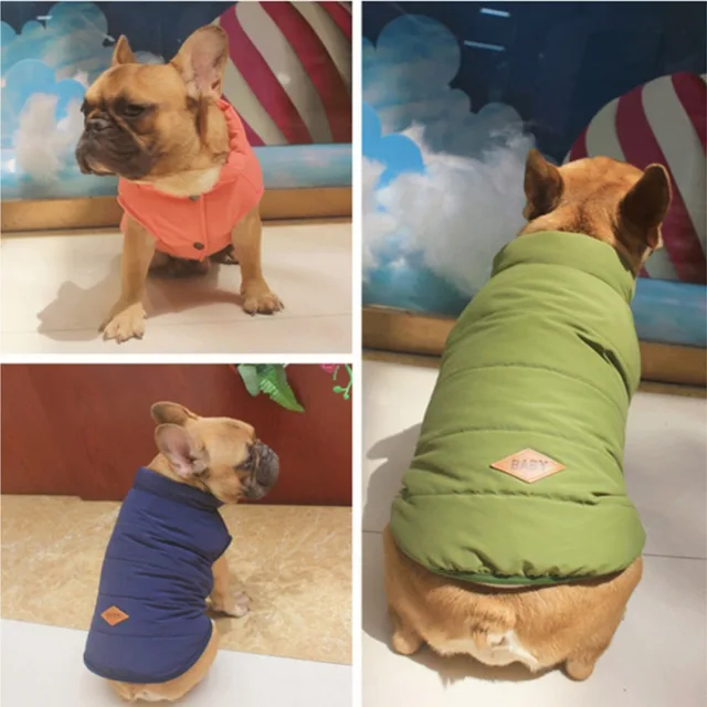 Uk Dog Crate Kemisidi Dog Clothes Winter Coat Jacket Poodle Pug French Bulldog Clothing Schnauzer Small Puppy Pet Costume