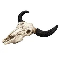 Новинка Смола коровья голова череп голова крюк на стену 3D животное Longhorn скульптура фигурки ремесла рога декоративное украшение для дома
