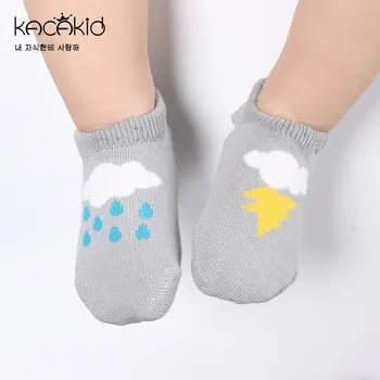 

KACAKID Baby Socks Cartoon Light Clouds and Rain Boat Baby Socks Cotton Comfortable Children Kids Boat Baby Socks Summer ka1056