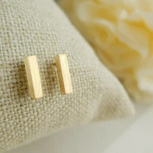 Jisensp модные серьги Brinco золотого цвета простые серьги-гвоздики T Bar ювелирные изделия для женщин корейские подарки ювелирные изделия