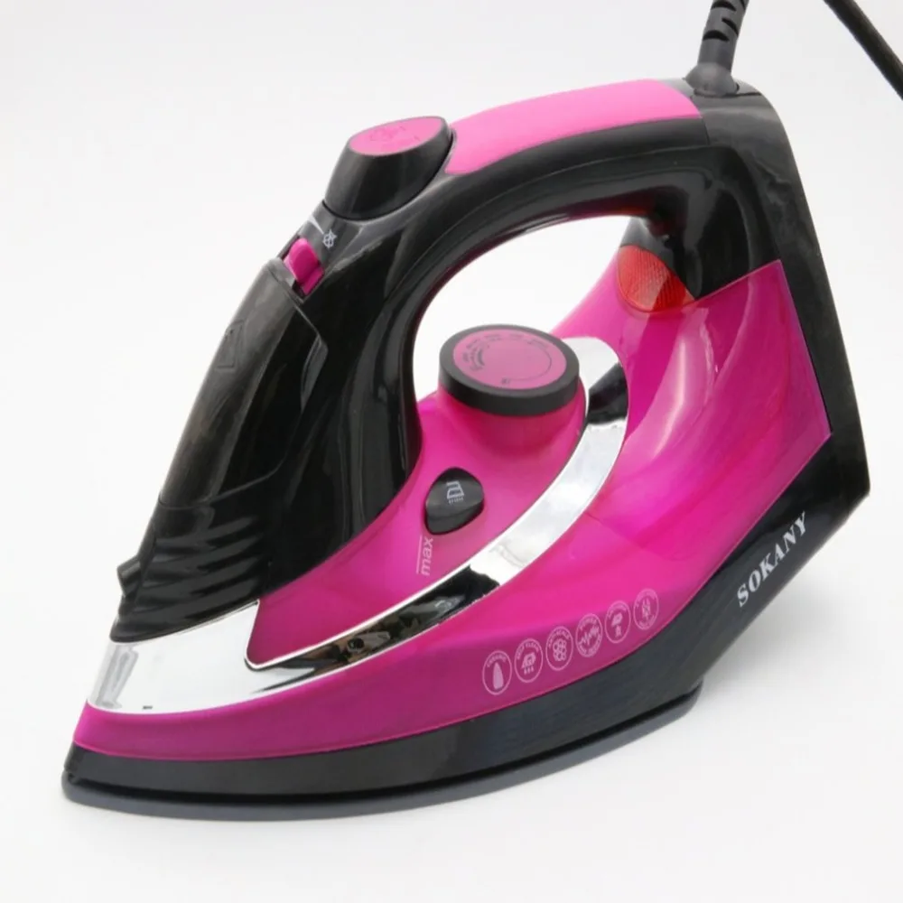 

SOARIN 2400W Mini Handheld Electric Steam Iron Ceramic Baseplate Steamer Portable Clothes Iron Household Appliance