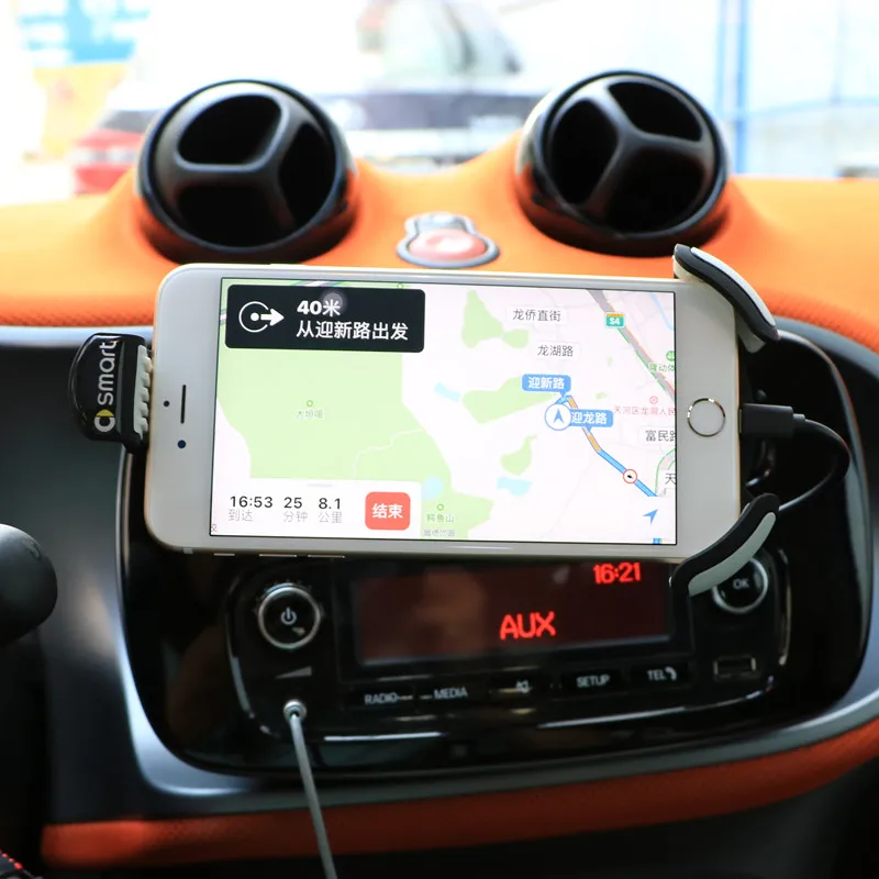 2015 2018 new smart 453 model Forfour Fortwo mobile phone holder