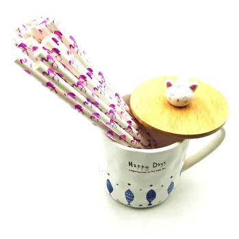 

HOT HOT HOT 25PCS/Lot Flamingo Creative Paper Drinking Straws For Christmas Baby Shower Hawaiian Birthday Party Supplies